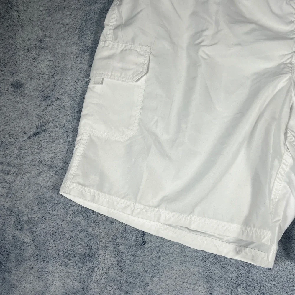 Kanu Surf Mens Marina Board‎ Shorts NEW White 3X Plus Size Swim Trunks UPF 50+